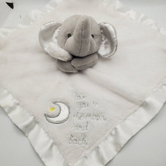 Baby Starters Elephant Lovey Security I Love You To The Moon And Back Silky - Picture 1 of 9